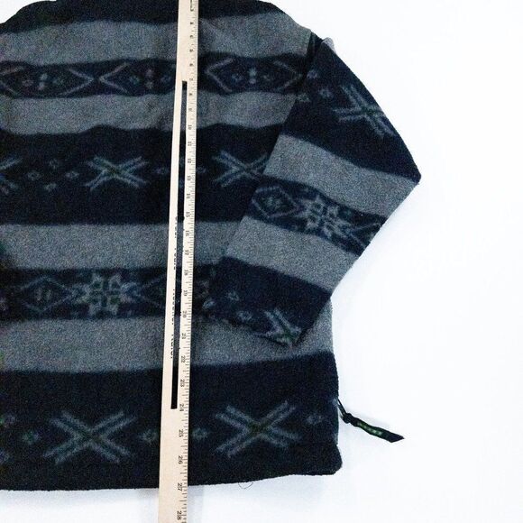 Eddie Bauer Ebtek Fleece Jacket Mens XS 1/4 Zip Pullover Blue Gray Sweater - Picture 9 of 12